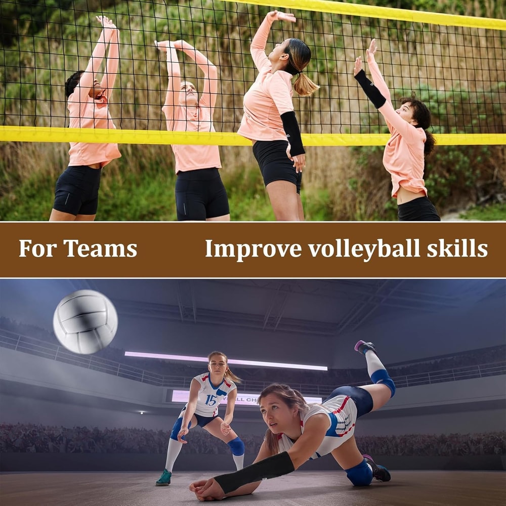 Padded Volleyball Arm Sleeves With Thumbhole For Kids And Adults Forearm And Wrist Protection 1