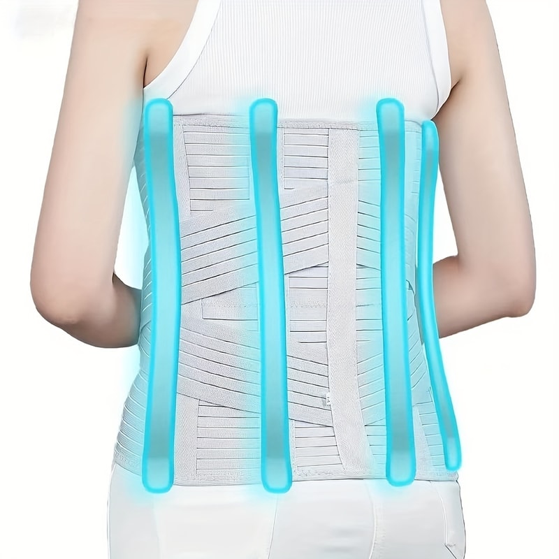 Adjustable Lumbar Support Belt For Back Pain Relief Fitness 5