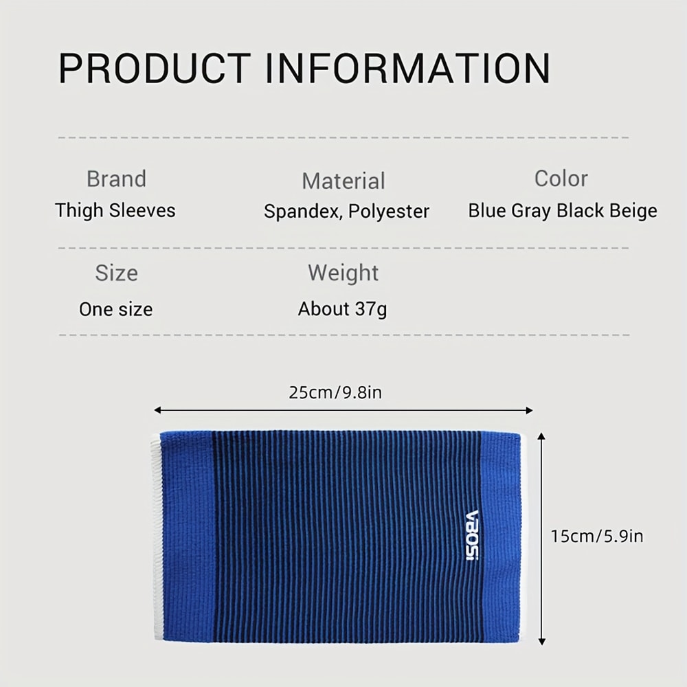 Elastic Thigh Compression Sleeve For Running Basketball Tennis Football 5