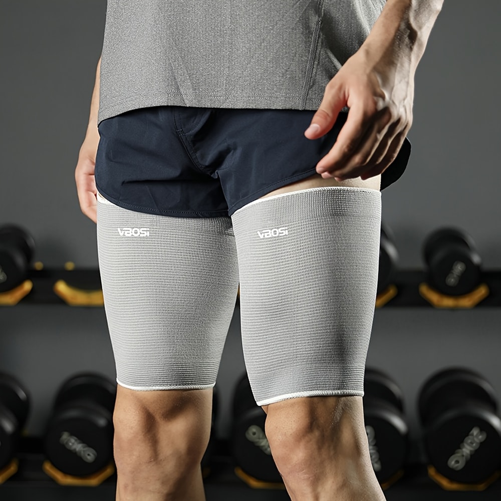 Elastic Thigh Compression Sleeve For Running Basketball Tennis Football 4