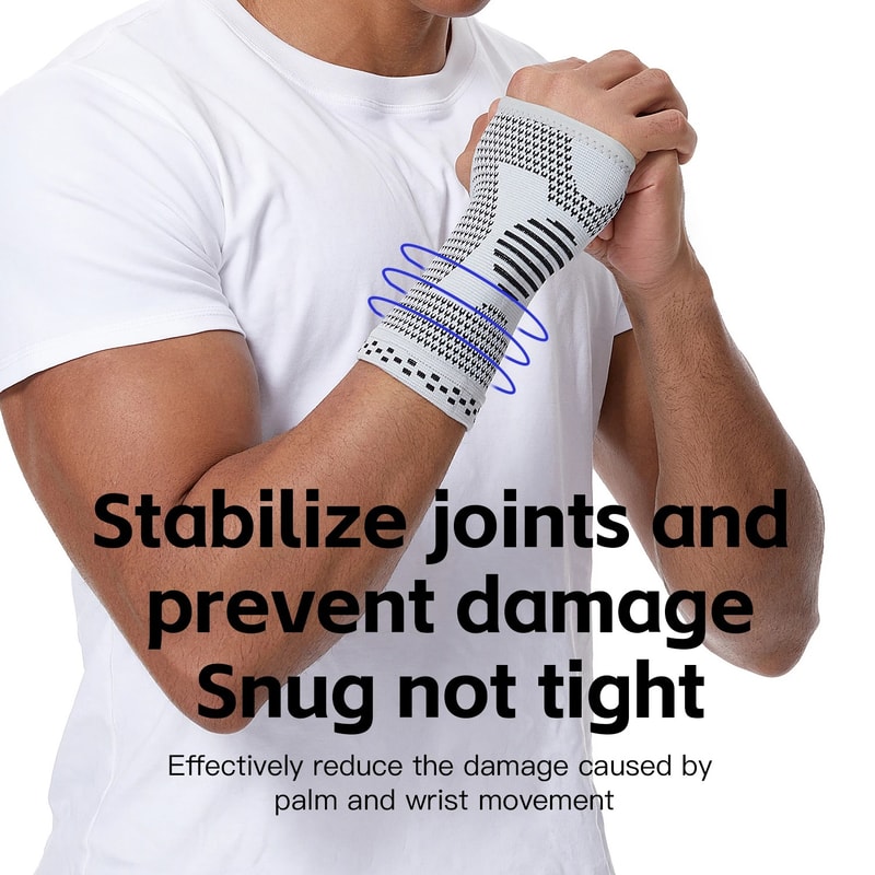 Adjustable Wrist Brace Support For Gym Sports Compression Gloves Palm Guard Wrist Protector 2