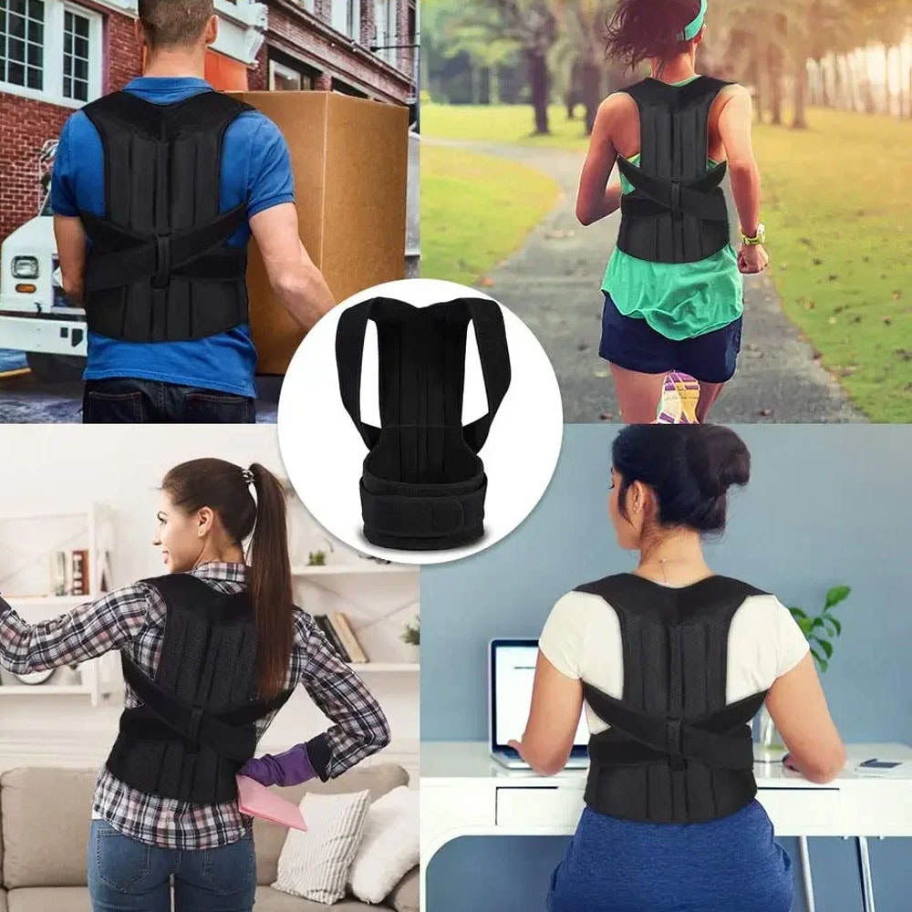 Adjustable Posture Corrector Brace For Men And Women Clavicle Support Stop Slouching And Improve Ba 4