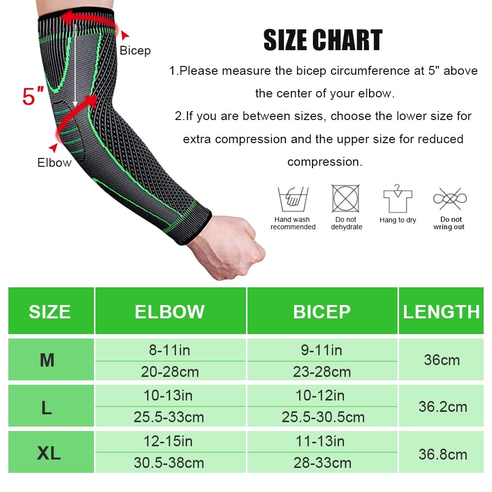 Compression Sleeve For Tendonitis Elbow Support For Men And Women Sports Arm Protection For Tennis 5