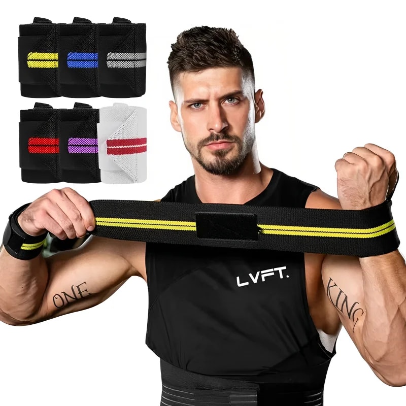 Breathable Weight Lifting Wrist Wraps For Gym And Powerlifting Support 0