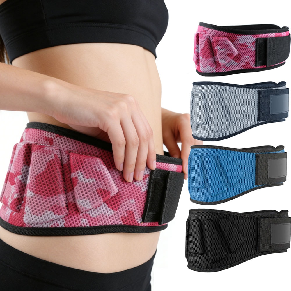 Wide Adjustable Fitness Waist Belt For Weightlifting Deadlifts 0