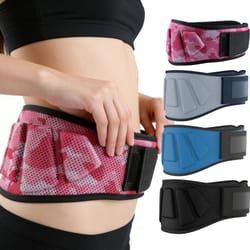 wide adjustable fitness waist belt for weightlifting & deadlifts
