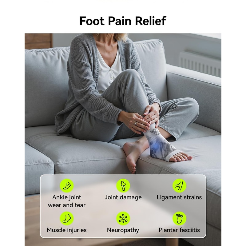 Neuropathy Relief Socks For Men Women UltraBreathable Plantar Fasciitis Achilles Tendonitis Suppo 2
