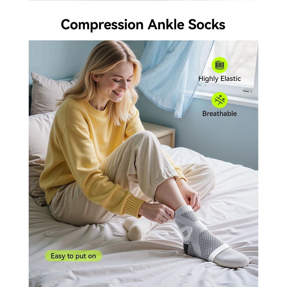 Neuropathy Relief Socks For Men Women UltraBreathable Plantar Fasciitis Achilles Tendonitis Suppo 3