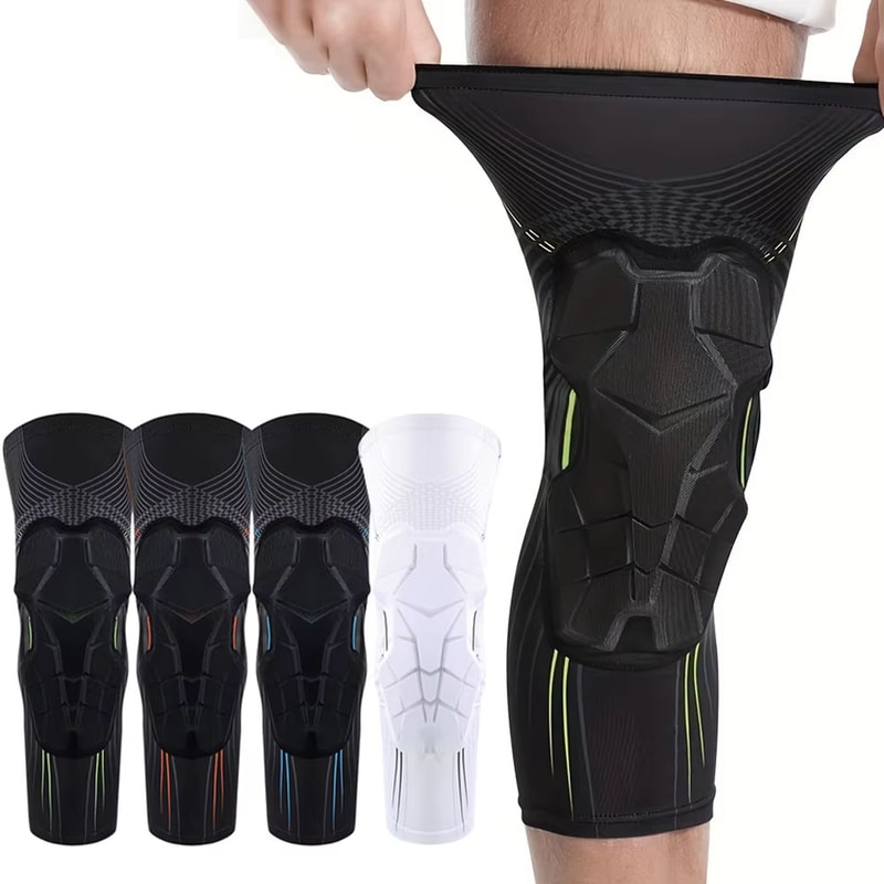 Honeycomb Knee Protectors Compression Leg Sleeves For Basketball Volleyball Football 0