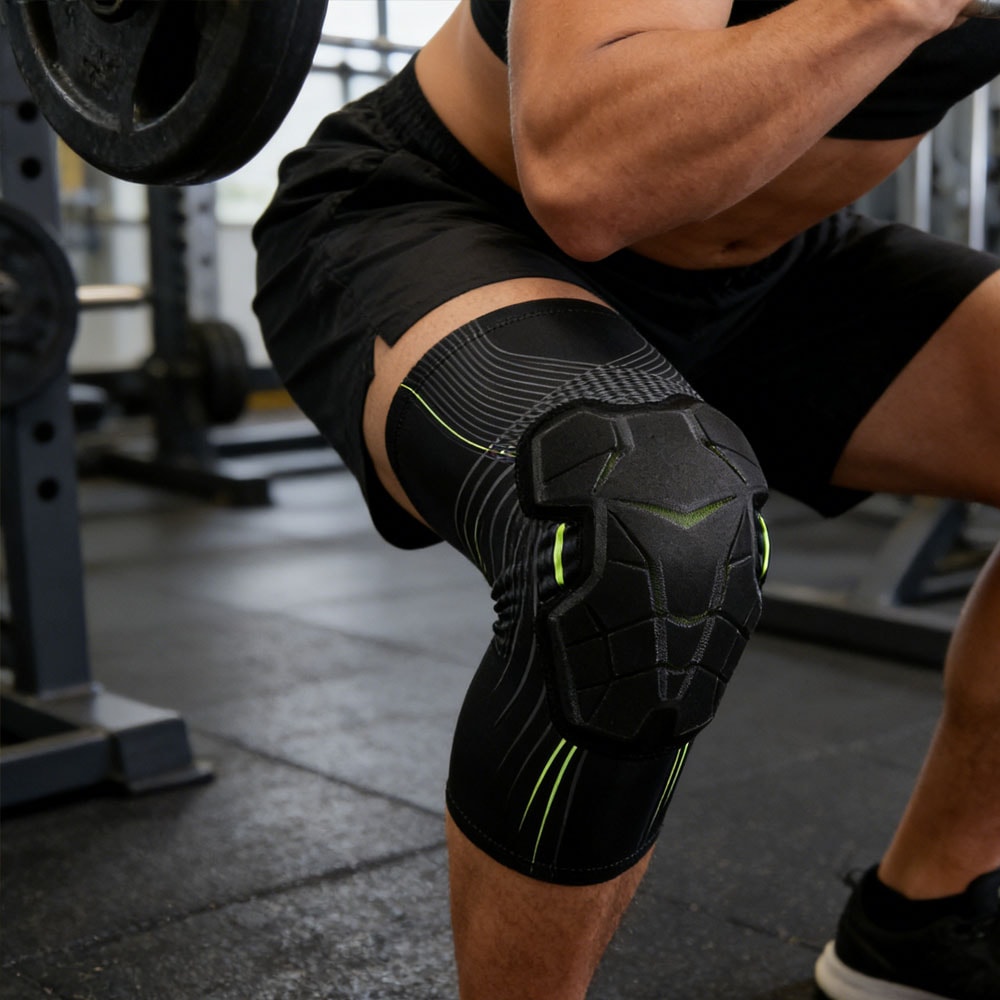 Honeycomb Knee Protectors Compression Leg Sleeves For Basketball Volleyball Football 4