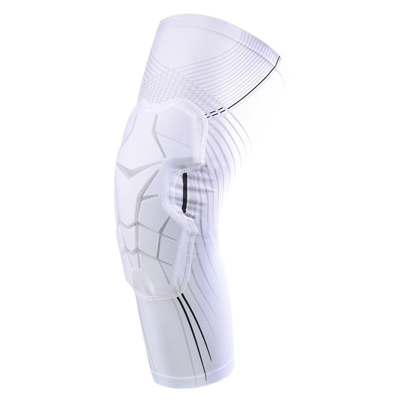 Honeycomb Knee Protectors Compression Leg Sleeves For Basketball Volleyball Football 9