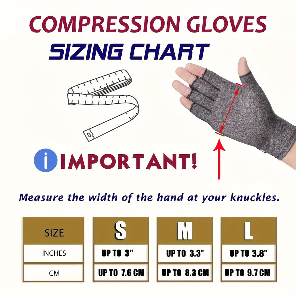 Compression Gloves For Wrist Support Joint Hand Brace For Women Men Touchscreen Compatible 5