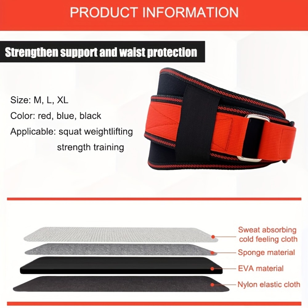 Breathable Fitness Waist Belt For Men Adjustable Strap For Weightlifting And Outdoor Sports 4