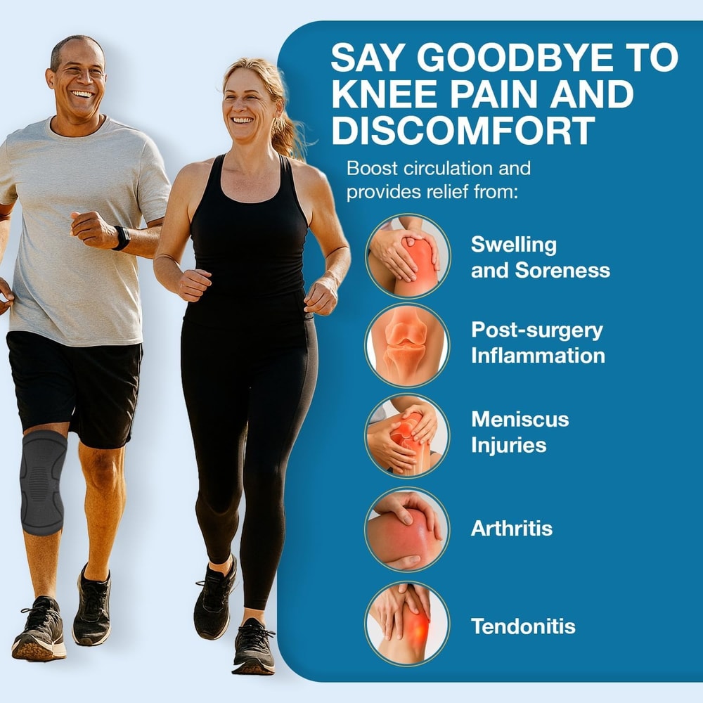 Compression Knee Brace For Men Women Knee Sleeves For Sports Running Weightlifting Arthritis Meni 2