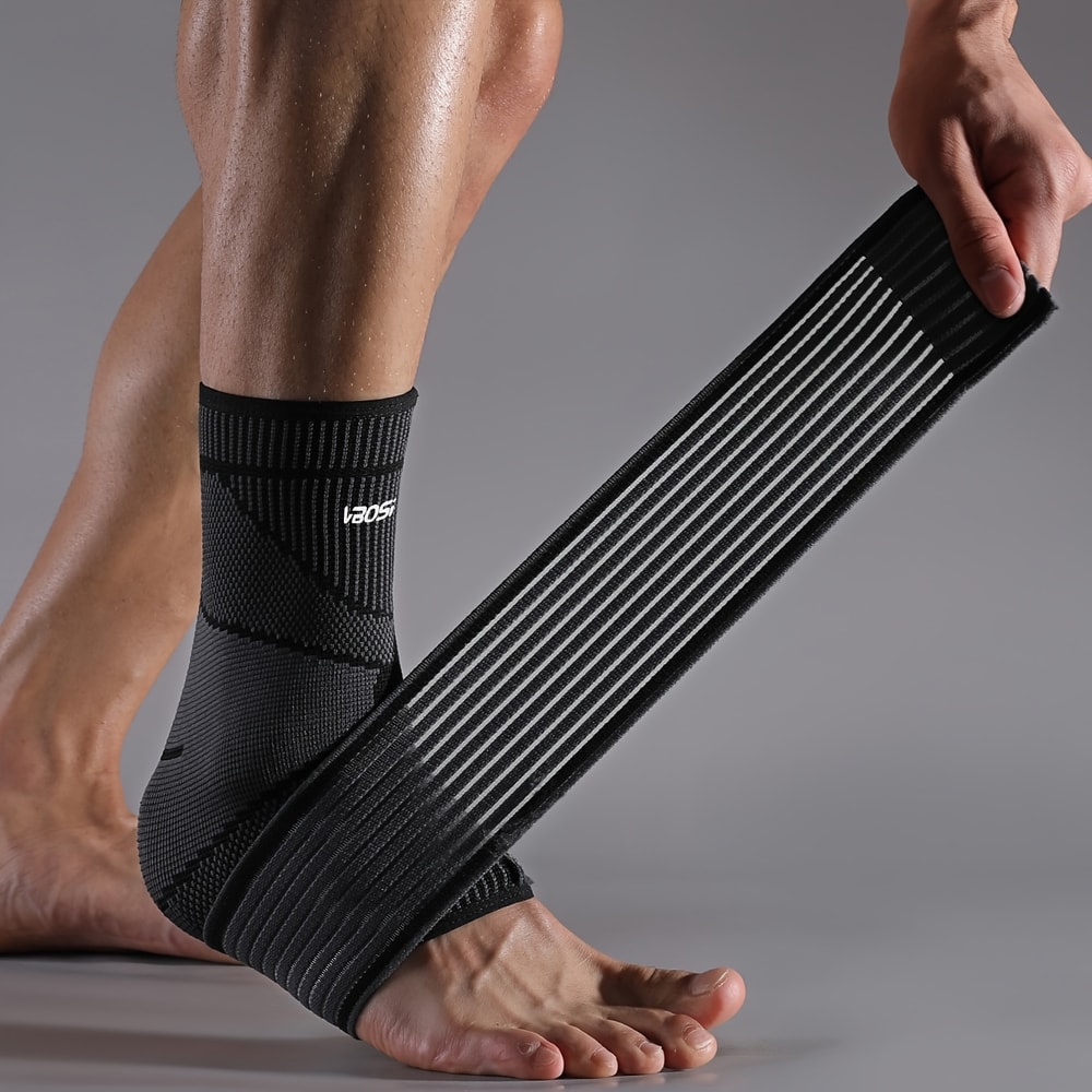 Ankle Compression Sleeve for Women & Men Foot Support Brace for Sprains and Injuries