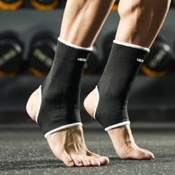 unisex elastic ankle support sleeves ideal for running, basketball, cycling & gym training - one size fits most