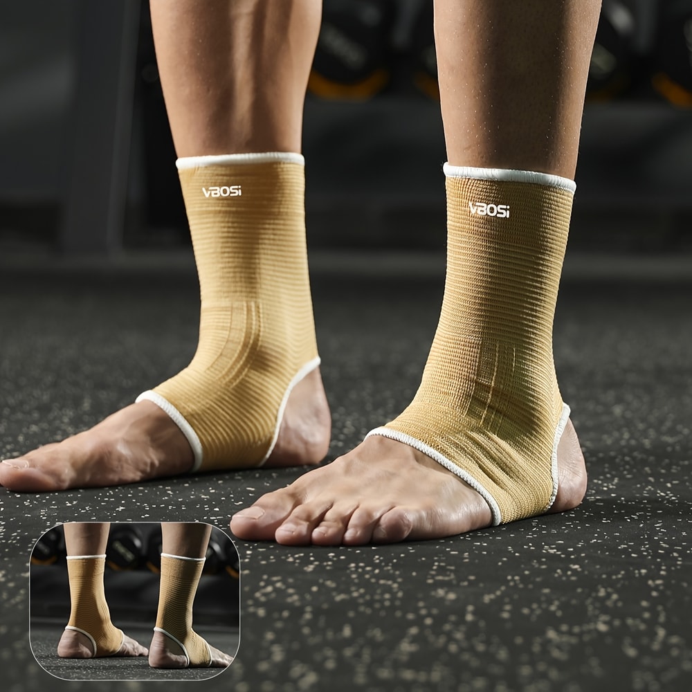 Unisex Elastic Ankle Support Sleeves Ideal For Running Basketball Cycling Gym Training One Size F 1