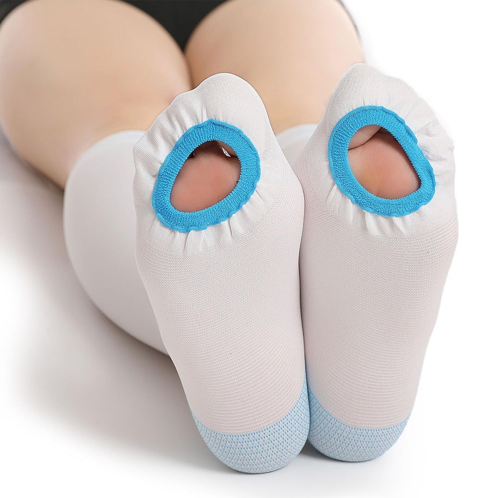 Compression Stockings For Women Men KneeHigh AntiEmbolism With Inspection Hole 2