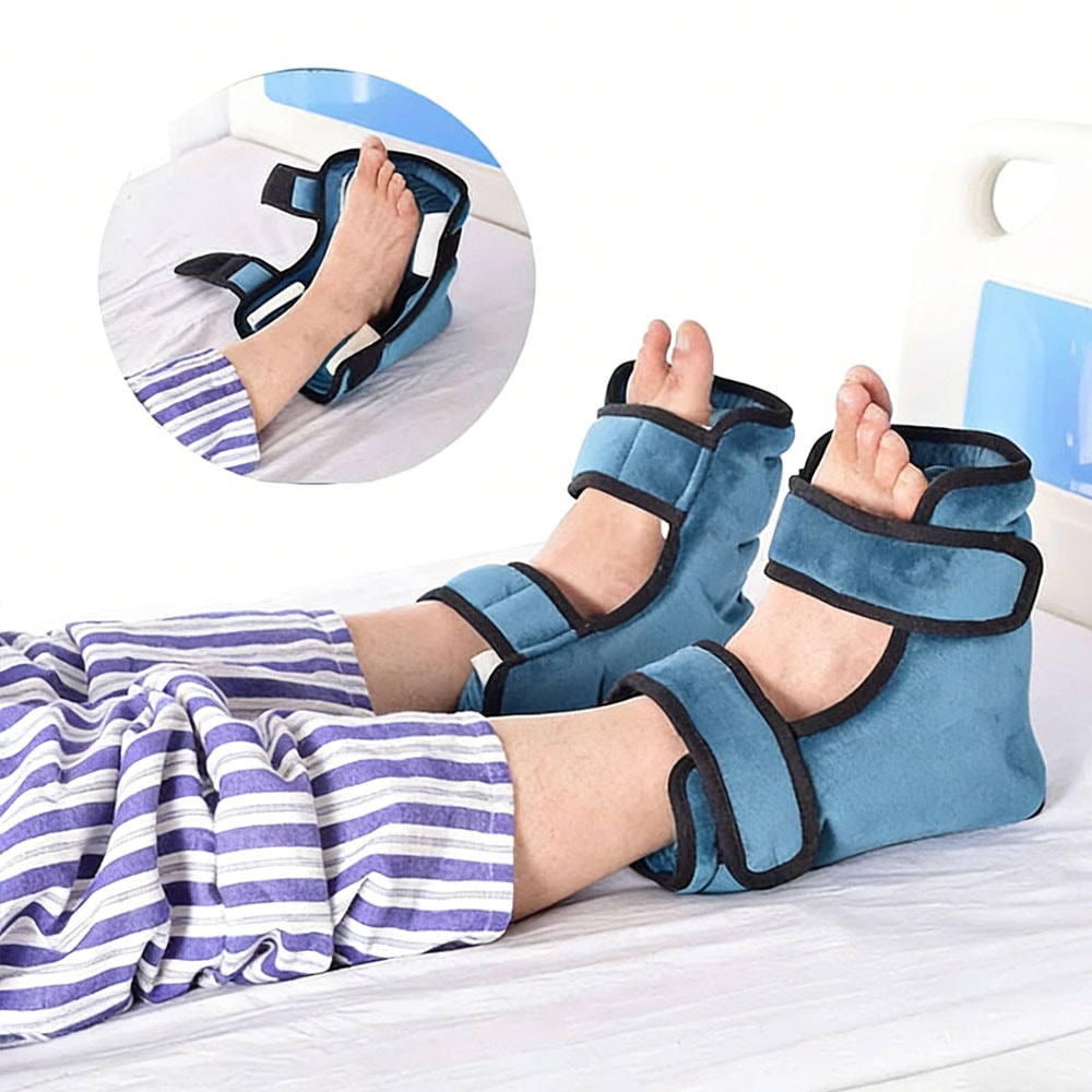 Heel Protector Cushions With Magic Tape Foot Pillows For Bed Wheelchair Pressure Sore Ulcer Relie 0