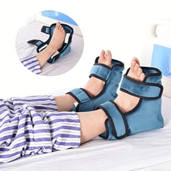 heel protector cushions with magic tape foot pillows for bed & wheelchair, pressure sore & ulcer relief foot pads