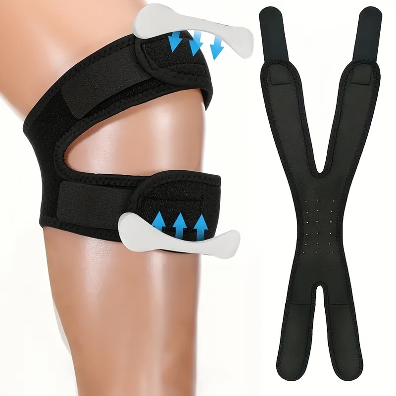 Patella Knee Strap Adjustable Compression Stabilizer For Maximum Comfort And Support 0