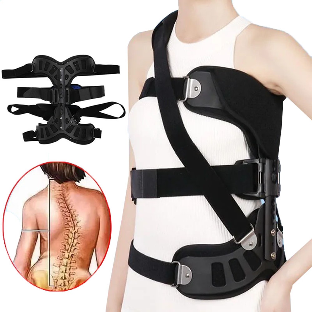 Breathable Spinal Brace For Scoliosis Correction Adjustable Aluminium Alloy Straightener For Childr 1