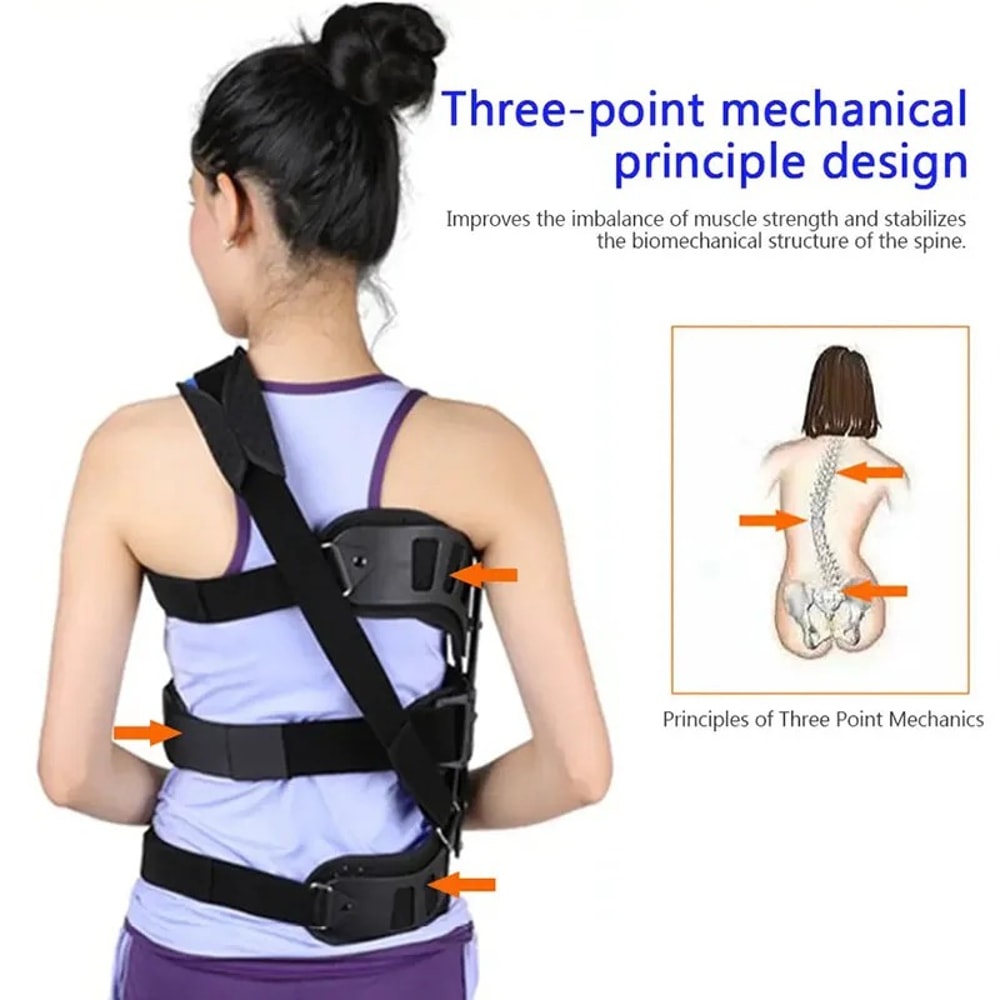 Breathable Spinal Brace For Scoliosis Correction Adjustable Aluminium Alloy Straightener For Childr 3
