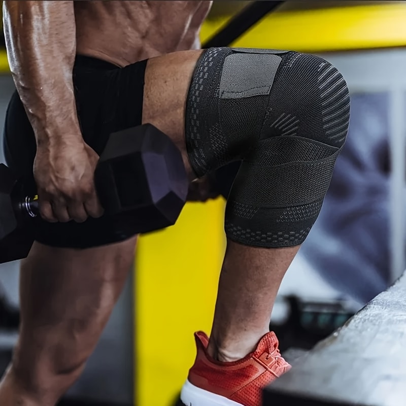 Compression Knee Brace With Bandage Support For Sports Running And Basketball 3