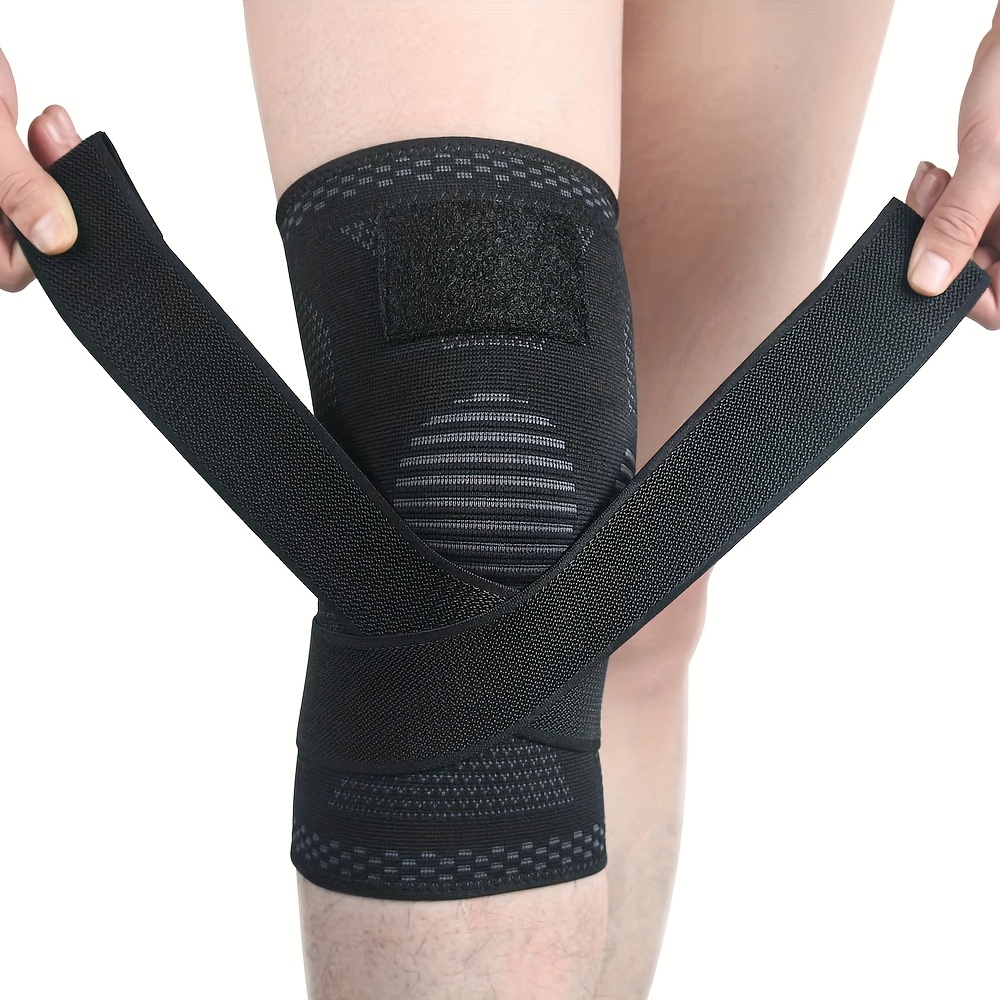 Compression Knee Brace With Bandage Support For Sports Running And Basketball 6