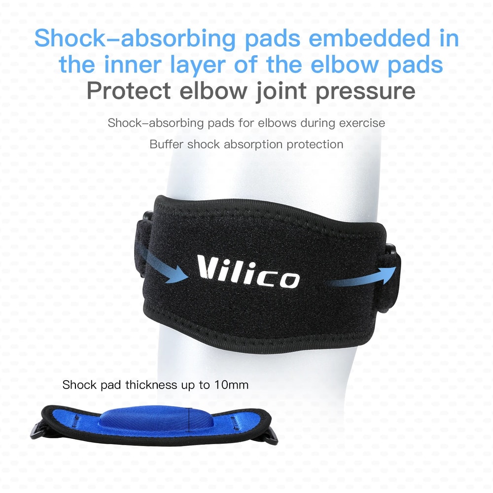 Elbow Support Strap Soft Cushion for Basketball, Tennis, and Badminton Epicondylitis Elbow Pad