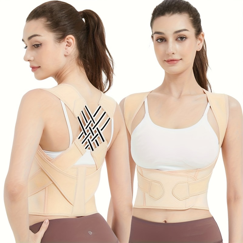 Breathable Back Posture Corrector Brace For Women Comfortable Back Support Belt For Improved Postur 0