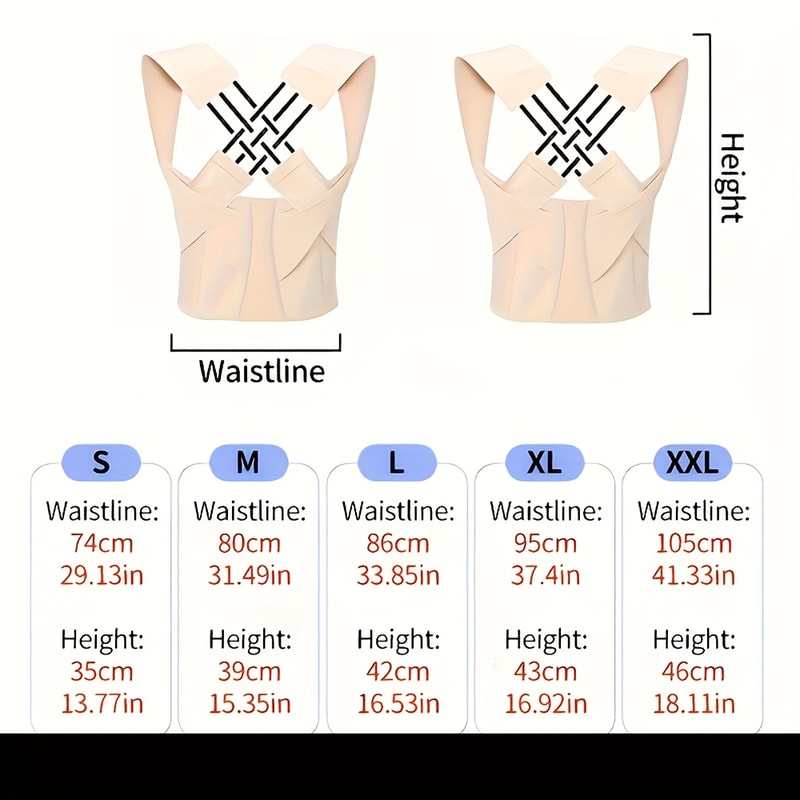 Breathable Back Posture Corrector Brace For Women Comfortable Back Support Belt For Improved Postur 4