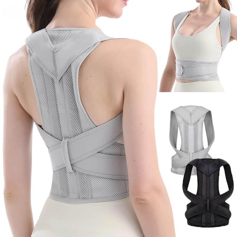 Adjustable Posture Corrector Back Brace For Scoliosis Support And Lumbar Alignment 0