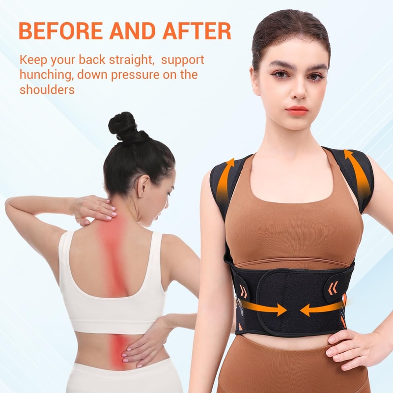 Posture Corrector Back Brace for Men and Women Improve Posture & Relieve Neck and Back Pain