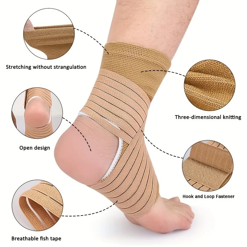 Adjustable Ankle Braces With Compression Sleeves For Men And Women Support For Sports Fitness And R 1