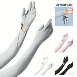 compression arm sleeves with gloves for men & women sun protection for cycling & outdoor activities