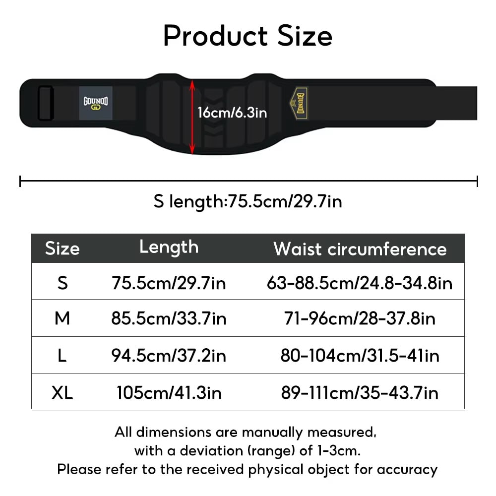 Adjustable Fitness Belt For Abdomen Support Sweat Wicking Durable Polyester With Hook And Loop Fast 5