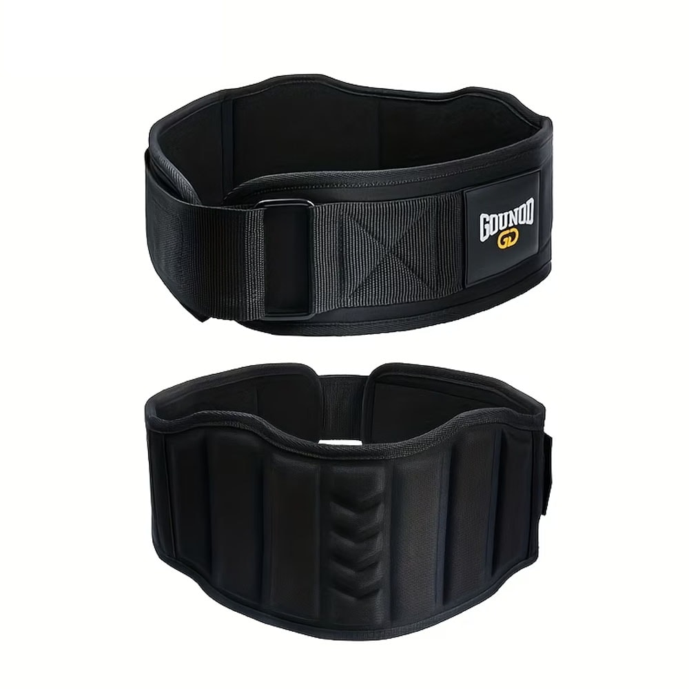 Adjustable Fitness Belt For Abdomen Support Sweat Wicking Durable Polyester With Hook And Loop Fast 6