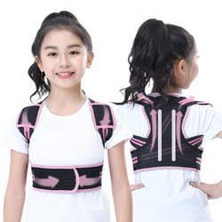 adjustable back posture corrector for kids and teens spine support brace for boys and girls, helps correct hunchback