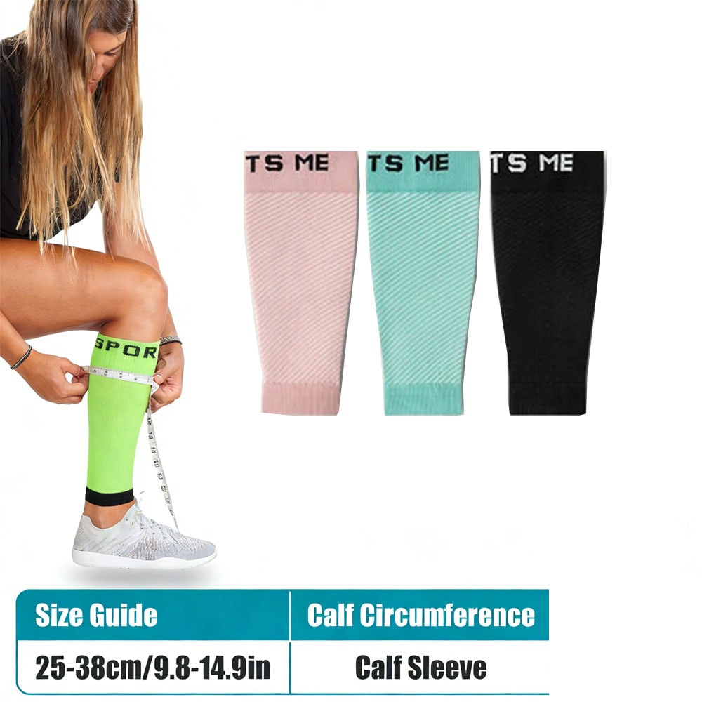 Footless Calf Compression Sleeve For Men Women Leg Support For Shin Splints Varicose Veins And Cir 4