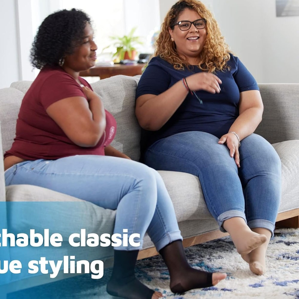 Unisex OvertheKnee Plus Size Compression Socks For Men And Women Segmented Design For Support Comf 4