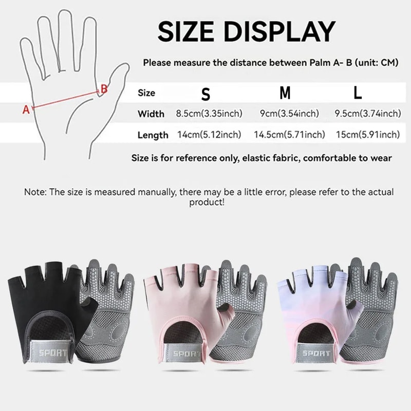 Breathable AntiSlip Cycling Gloves For Men And Women Half Finger Sports Gear 5