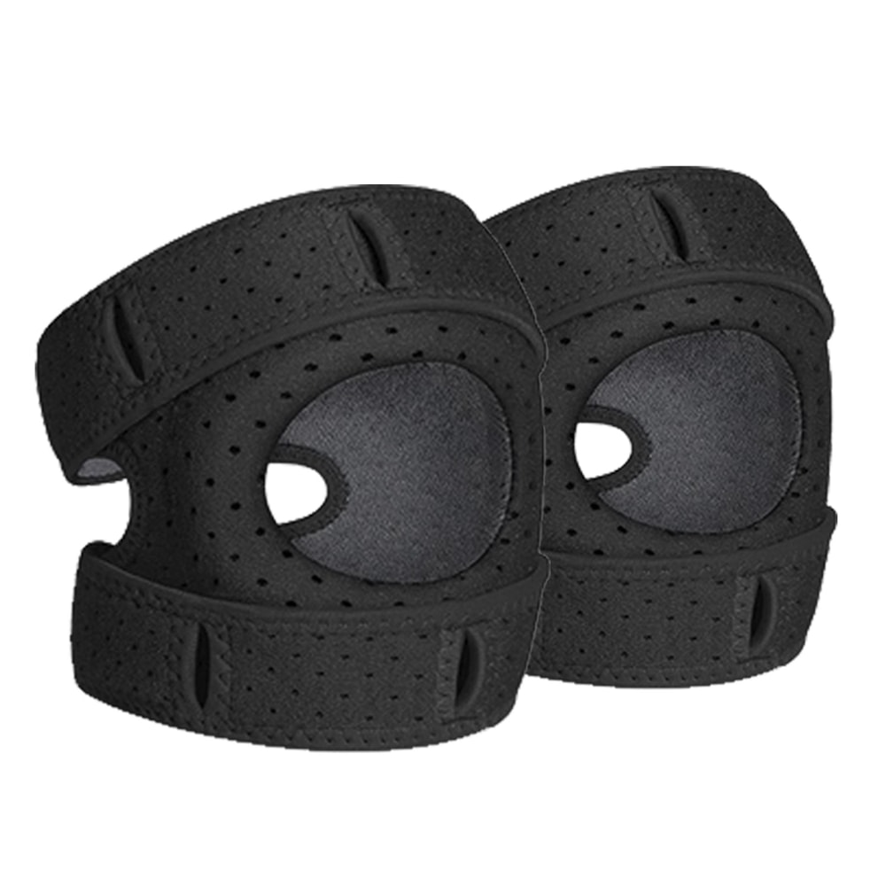 Knee Support Brace for Men & Women Adjustable Silicone Compression Sleeve Patellar Strap Wrap