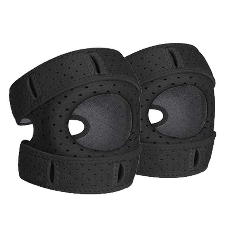 Knee Support Brace for Men & Women Adjustable Silicone Compression Sleeve Patellar Strap Wrap