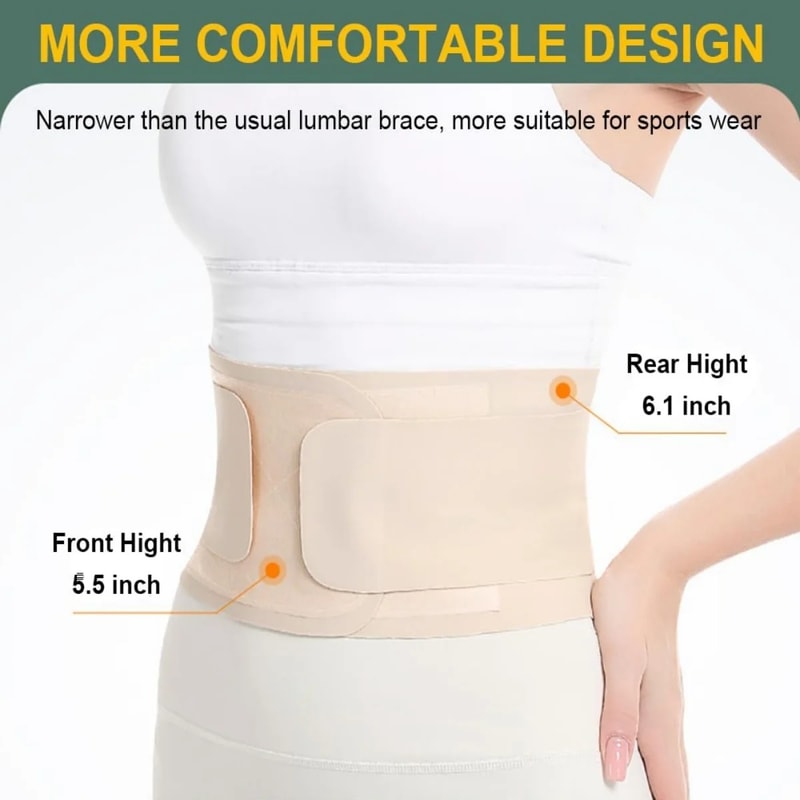 Lumbar Back Brace For Lower Back Pain Relief Breathable Support Belt For Sciatica And Comfort 3