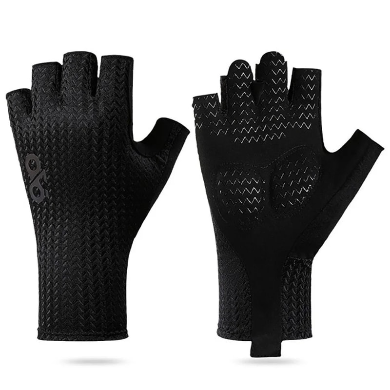 Breathable Half Finger Cycling Gloves For Men And Women AntiSlip Silicone Pad Cooling Sport Gear 7