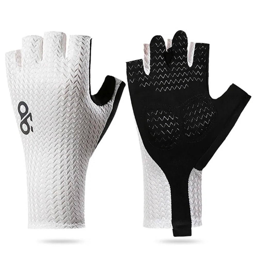 Breathable Half Finger Cycling Gloves For Men And Women AntiSlip Silicone Pad Cooling Sport Gear 8