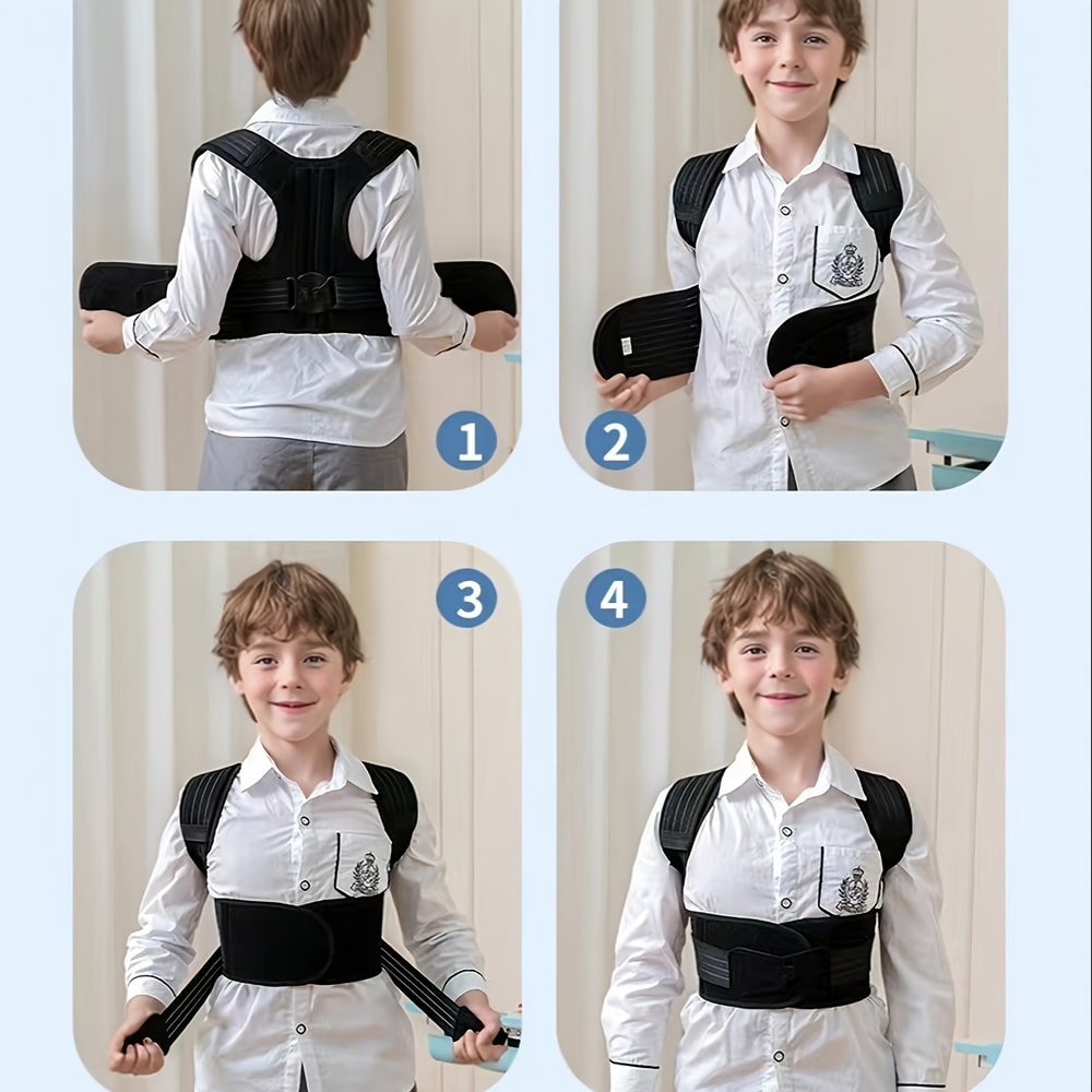 Adjustable Posture Corrector Back Brace For Youth Students AntiHunchback Support Belt For Better S 4