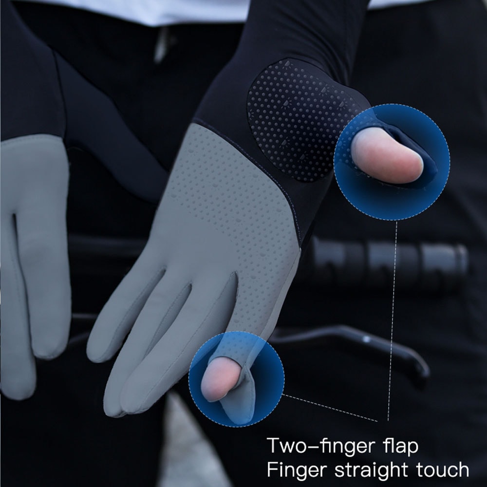 Breathable Summer Arm Sleeves For Men And Women AntiSlip Cycling Gloves With Touchscreen Fingertips 1