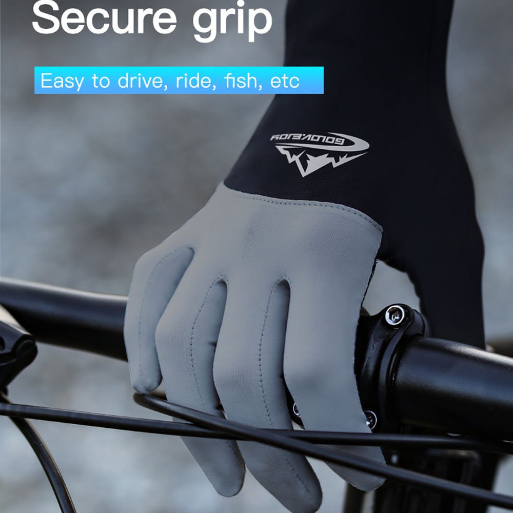 Breathable Summer Arm Sleeves For Men And Women AntiSlip Cycling Gloves With Touchscreen Fingertips 2